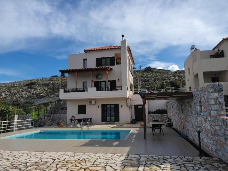 Kokkino Chorio MIT VIDEO - Kreta - Kokkino Chorio: Einzigartige Villa mit Pool, Berg- und Meerblick bei der Koutalas Beach Haus kaufen